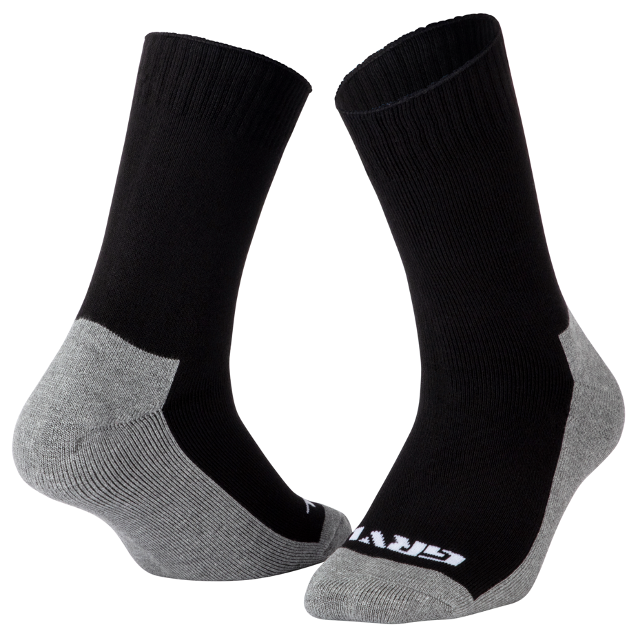 GRVL Bobcat Bamboo Heavy Duty Crew Socks 3 Pack, breathable bamboo, cushioned footbed, moisture management.