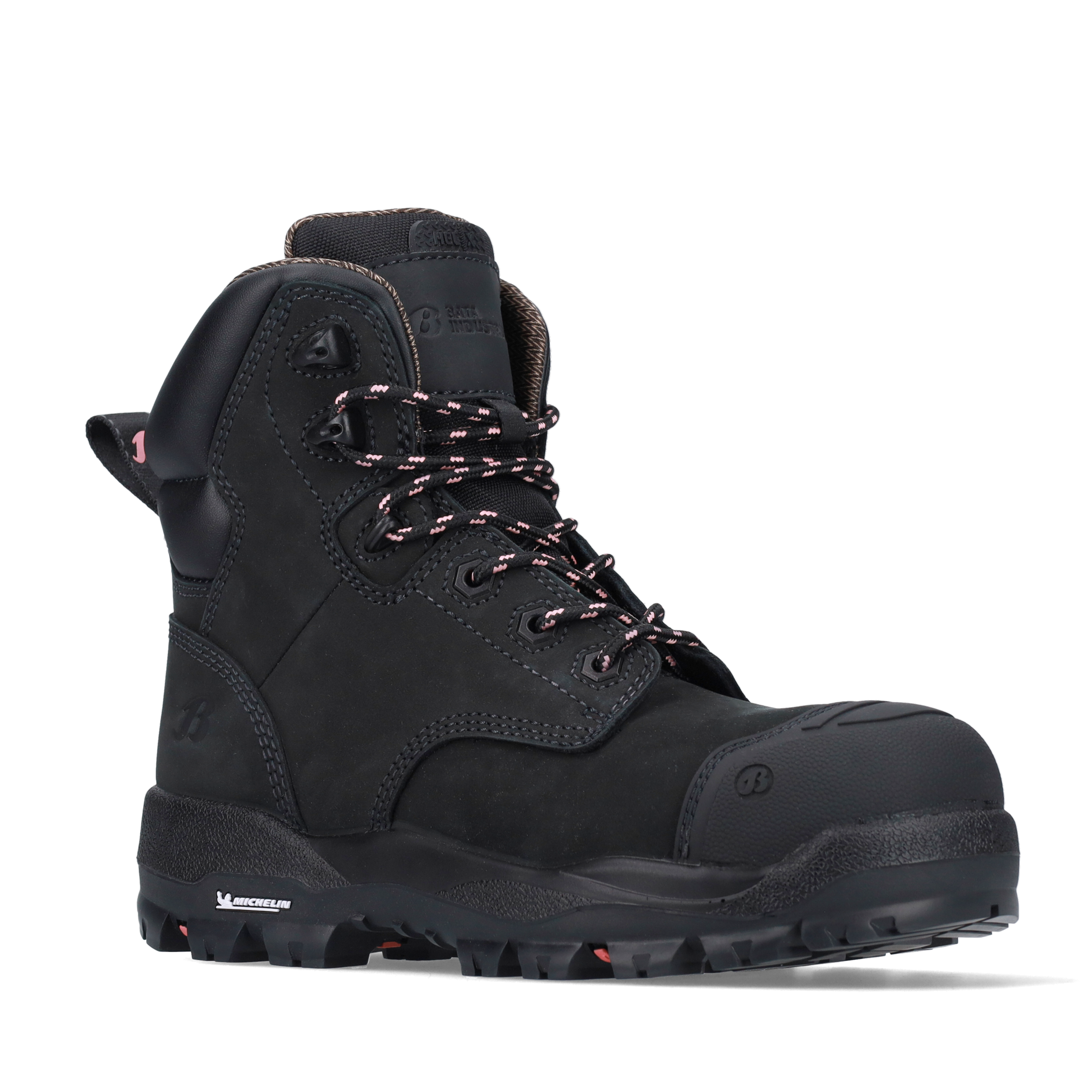 Bata Industrials - 504 66033 Mallee - Ladies 150Mm Zip Sided Steel Toe Safety Boot - Black