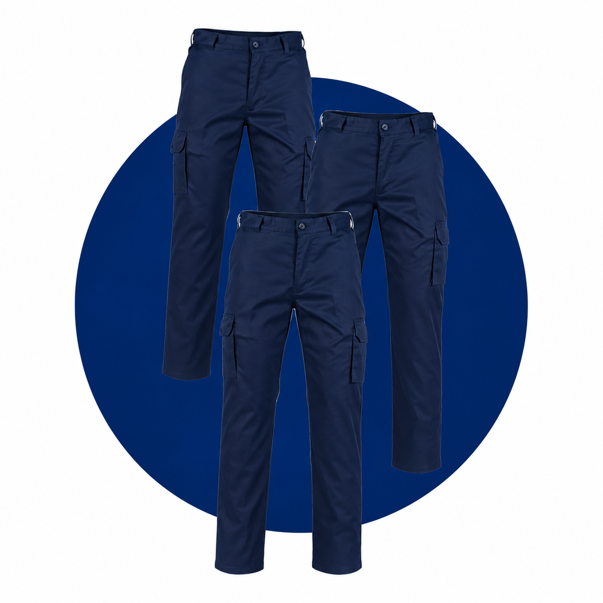 Lightweight Cotton Cargo Work Pants Bundle