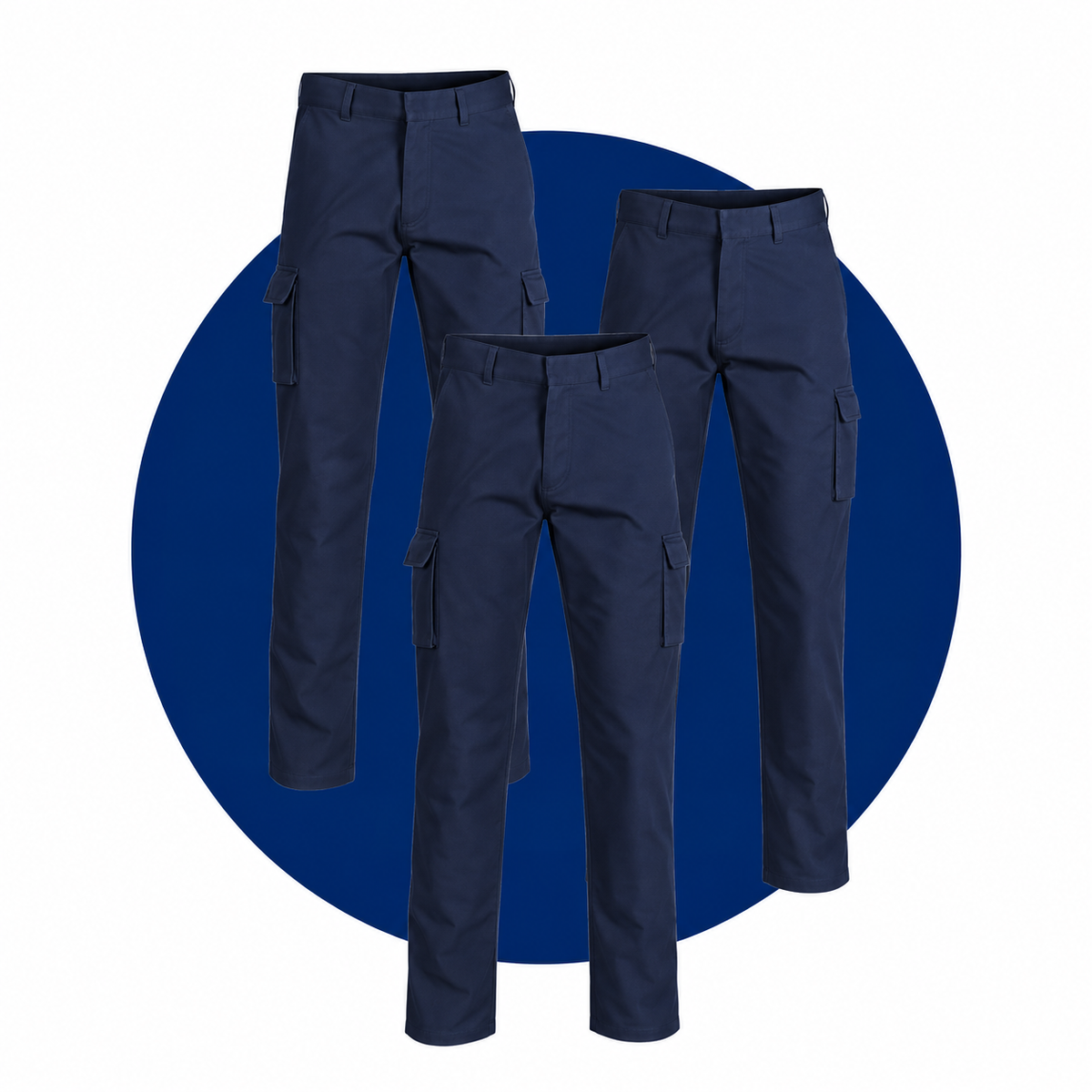 Cotton Drill Cargo Work Pants Bundle - 3312