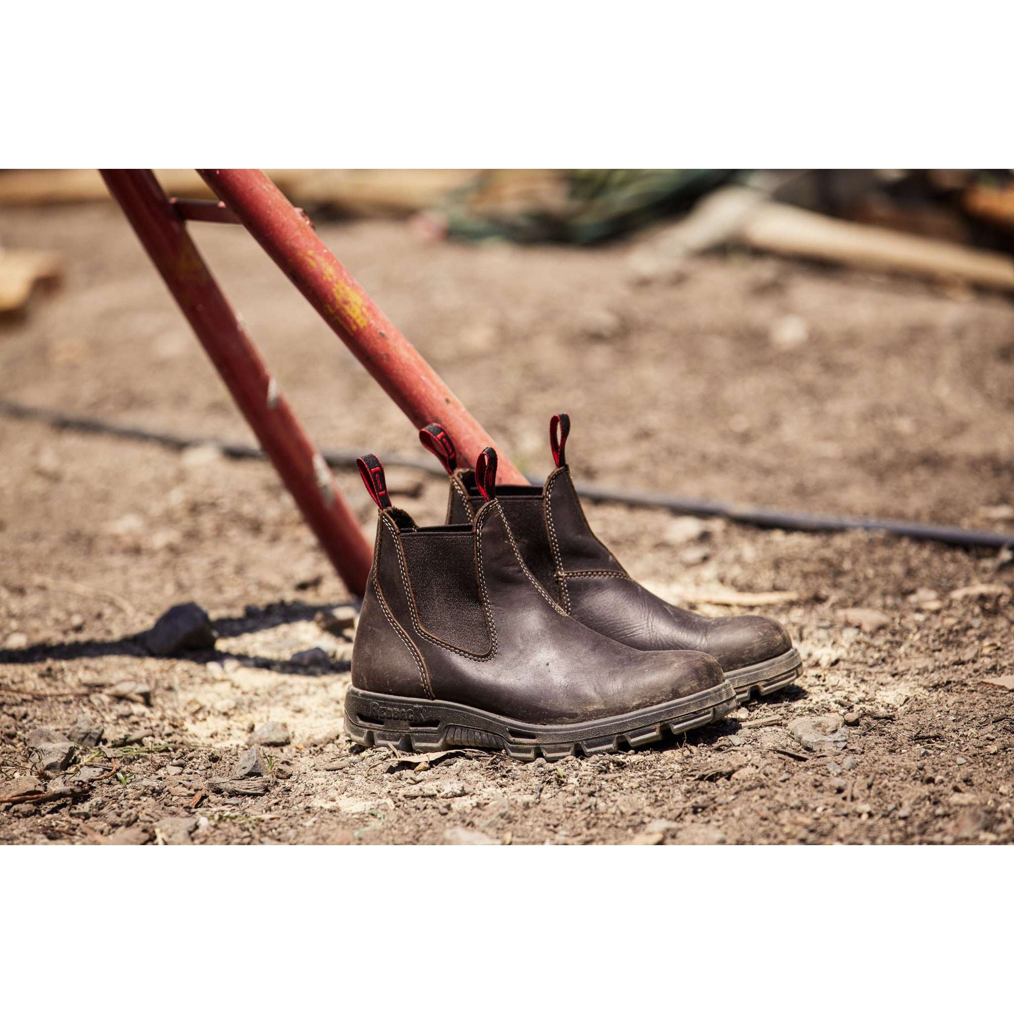 Redback UBOK Elastic Sided Work Boot Claret | DNC Direct