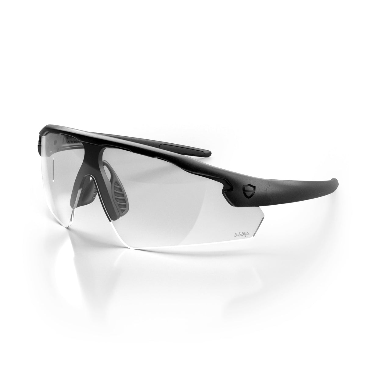 SafeStyle PHMBC100 Phantoms Matte Black Frame Clear Safety Glasses