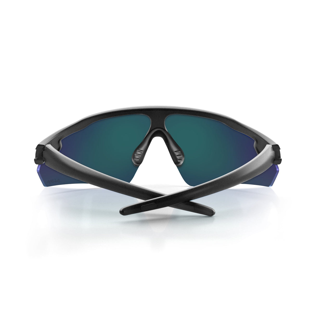 SafeStyle PHMBBT100 Phantoms Matte Black Frame Reflector Blue Safety Glasses