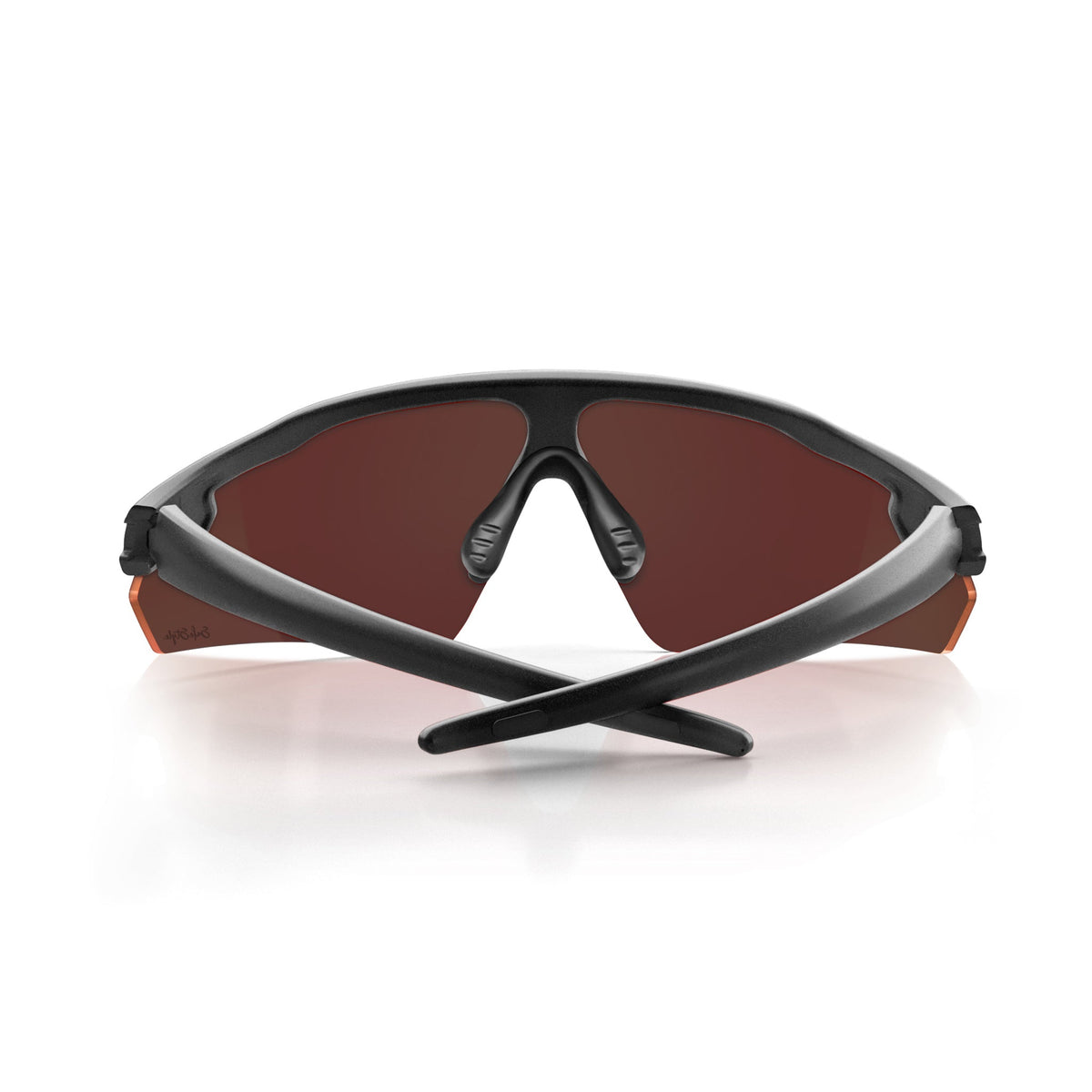 SafeStyle PHMBRT100 Phantoms Matte Black Frame Reflector Red Safety Glasses