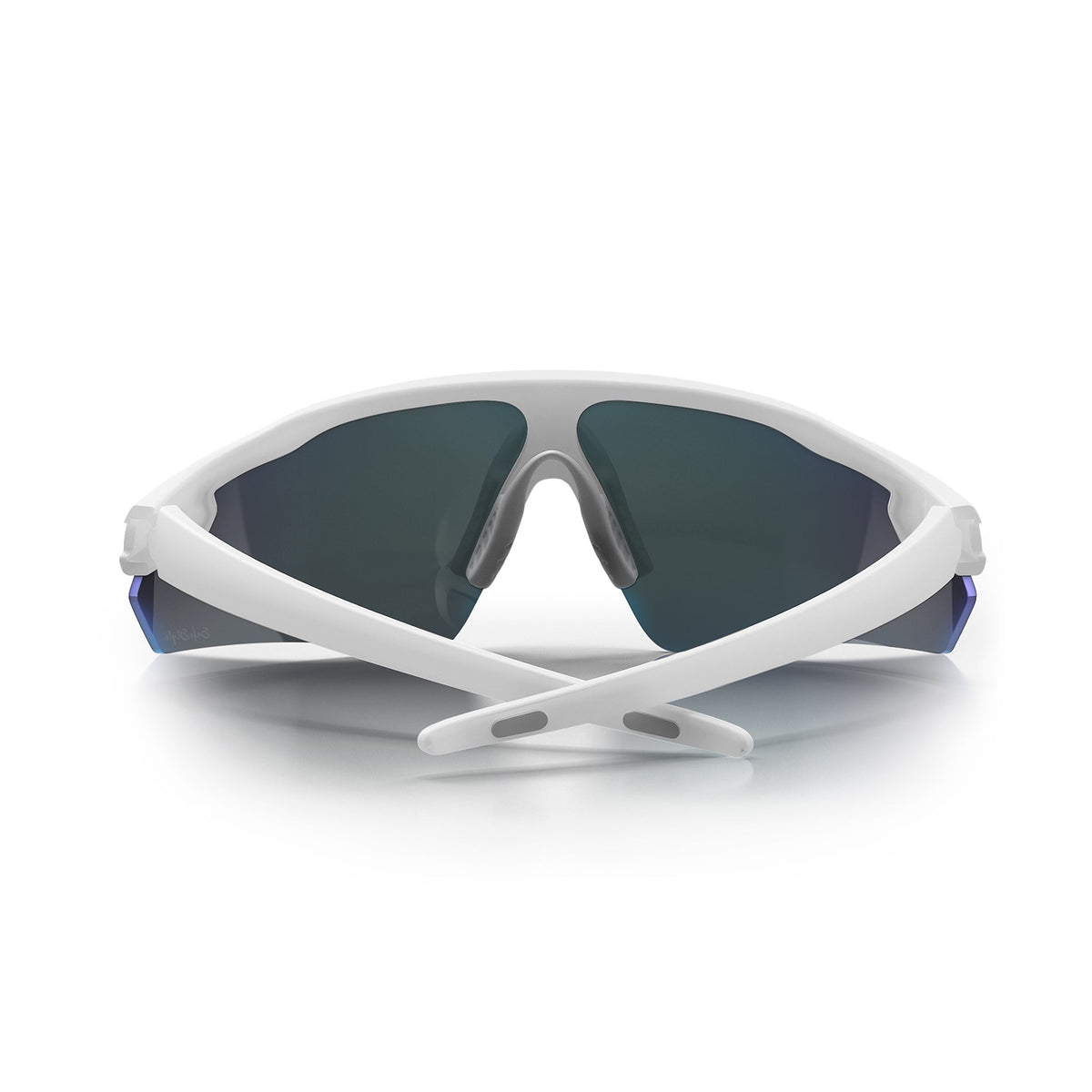 SafeStyle PHMWBT100 Phantoms Matte White Frame Reflector Blue Safety Glasses