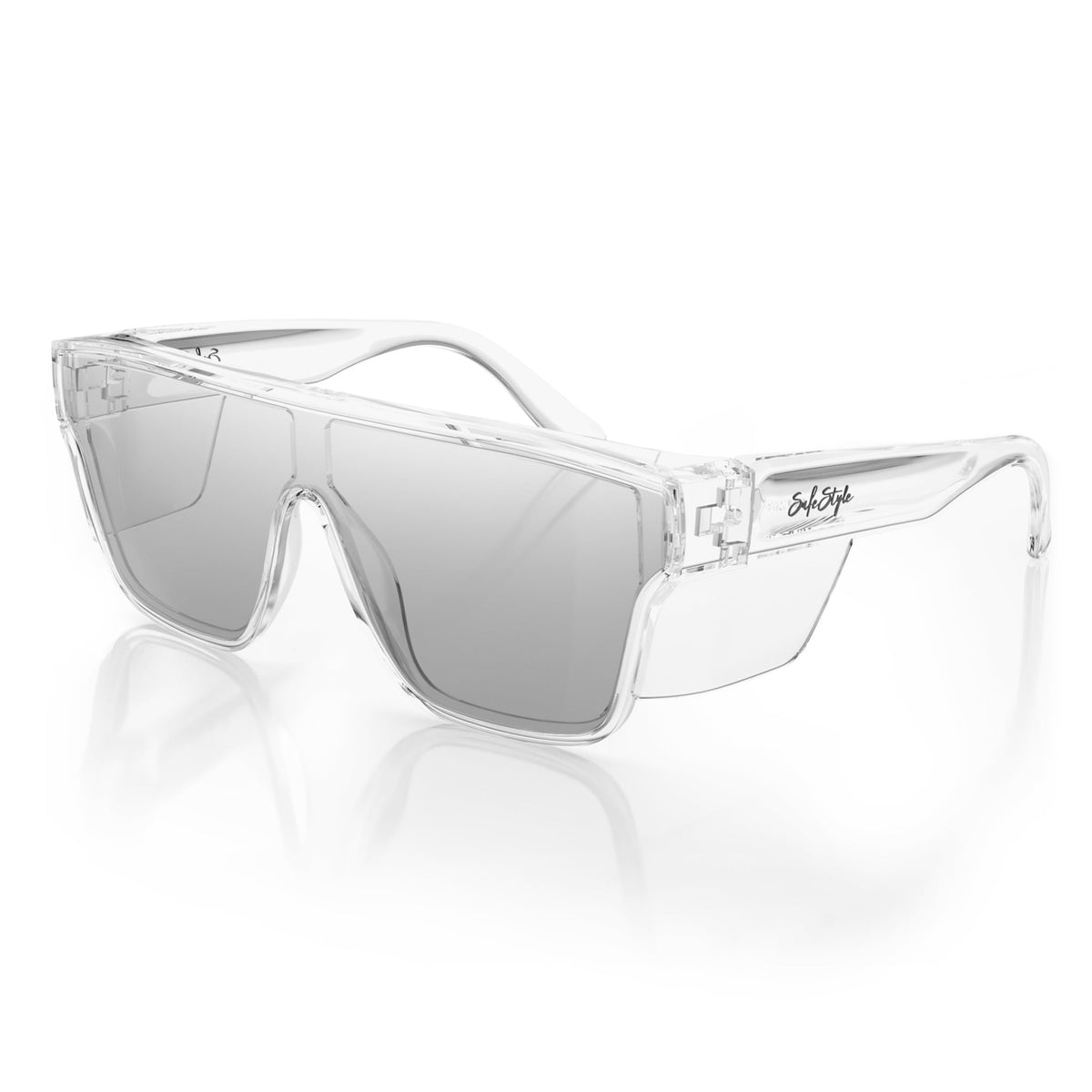 SafeStyle SPR071-010406 Primes Clear Frame Hybrids Photochromic Safety Glasses