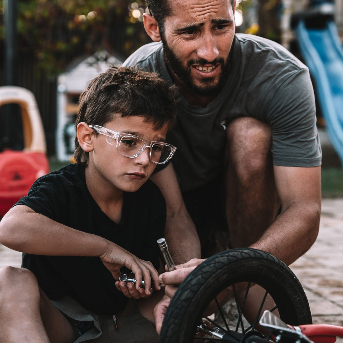 SafeStyle FCCK100 Fusions Kids Clear Frame Clear Safety Glasses