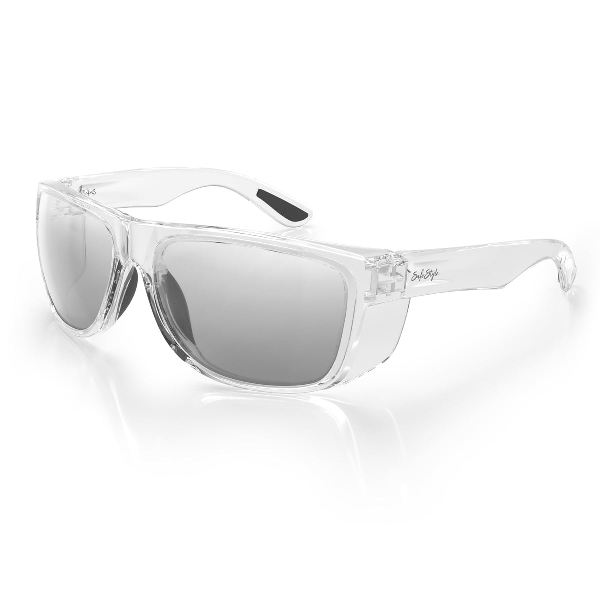 SafeStyle SRA071-010405 Rapids Clear Frame Hybrids Photochromic Safety Glasses