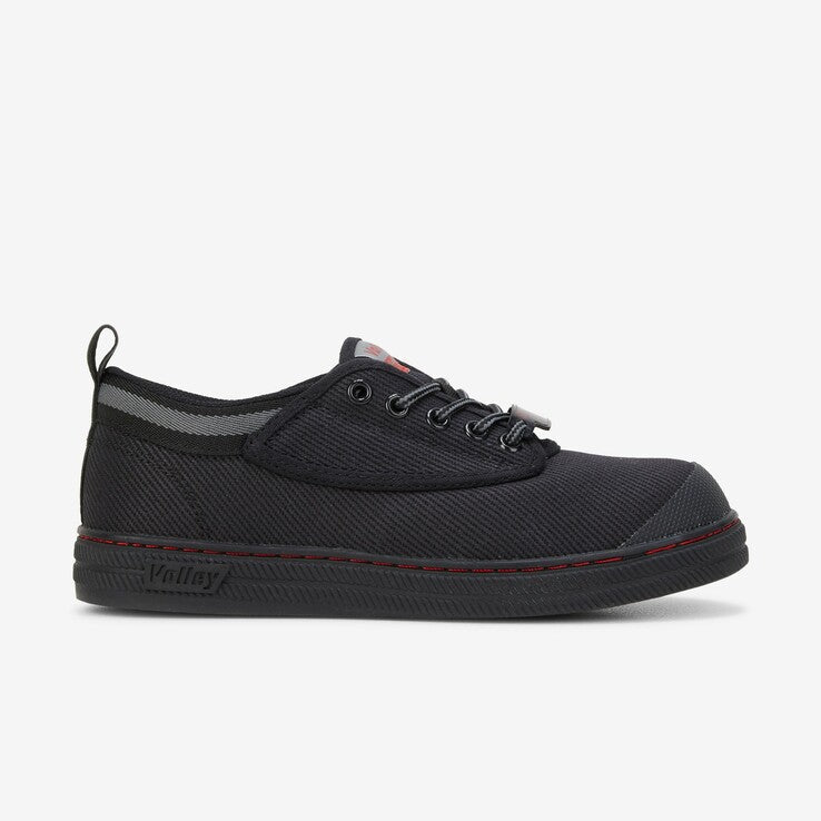 Volley 600073 Canvas Safety Shoe with steel toe cap and slip-resistant sole.