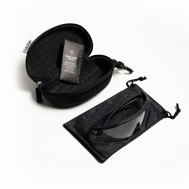 SafeStyle PHMBC100 Phantoms Matte Black Frame Clear Safety Glasses
