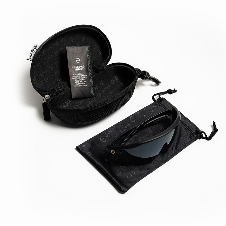 SafeStyle PHMBT100 Phantoms Matte Black Frame Tinted Safety Glasses
