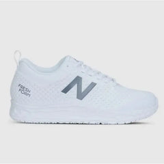 New Balance WID906SR Ladies Work Shoe, slip-resistant, white design.