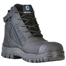 Bata 804-16641 Ultra Zippy Zip Sided Ankle High Safety Boot