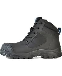 Bata 804-16641 Ultra Zippy Zip Sided Ankle High Safety Boot