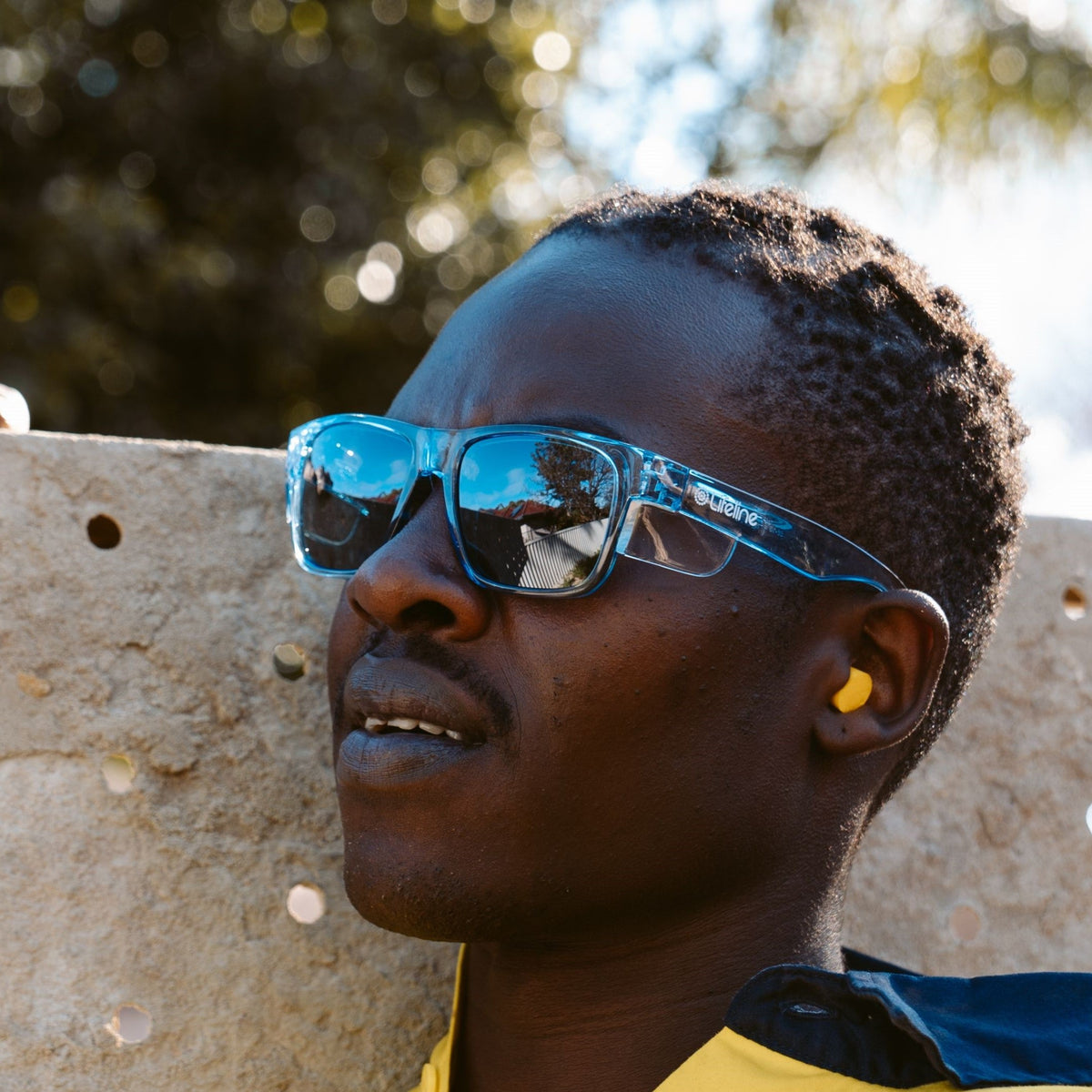 SafeStyle FBLP100 Fusions Blue Frame Polarised Safety Glasses
