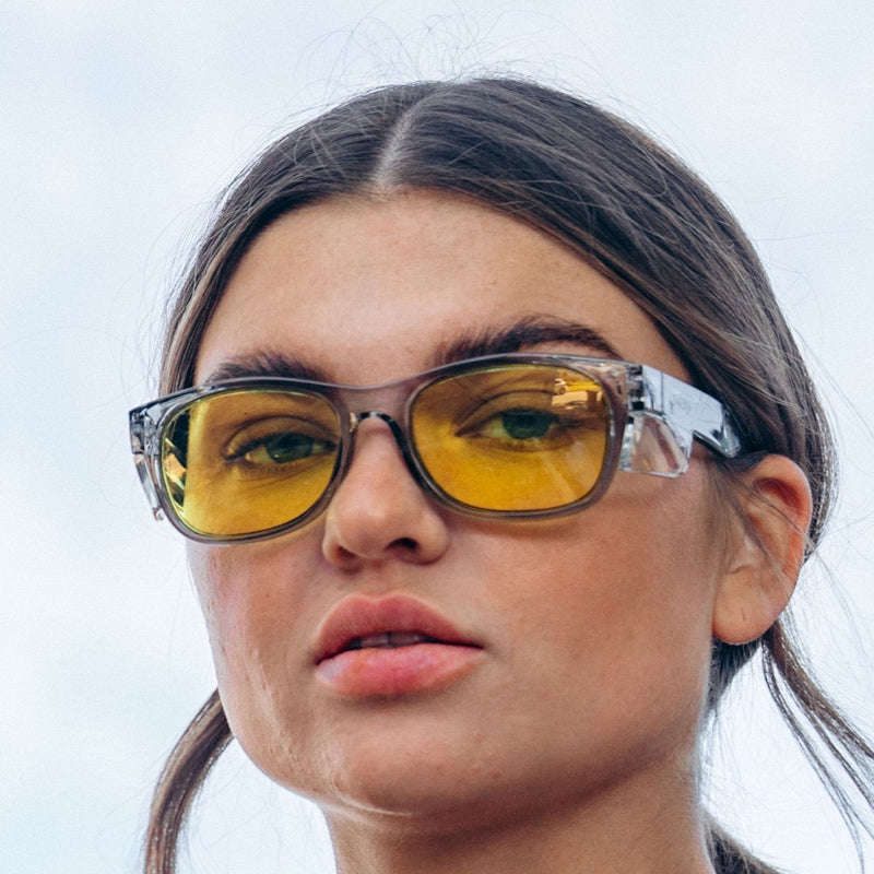 Safe Style CGY100 Classics Graphite Frame/ Yellow UV400 Safety Glasses