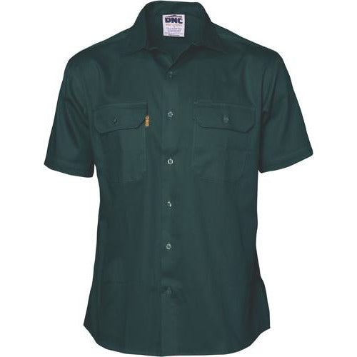 Cotton Drill Work Shirt - Short Sleeve 3201DNCCotton Drill Work Shirt - Short Sleeve 3201