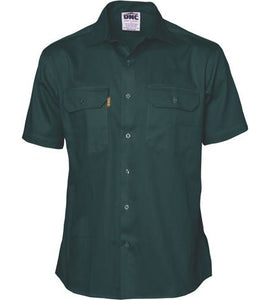 Cotton Drill Work Shirt - Short Sleeve 3201