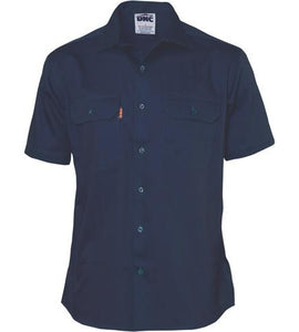 Cotton Drill Work Shirt - Short Sleeve 3201