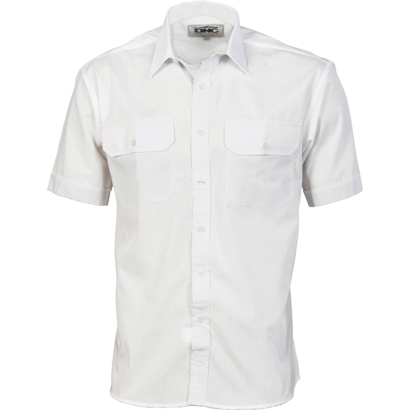 Polyester Cotton Work Shirt - Short Sleeve 3211