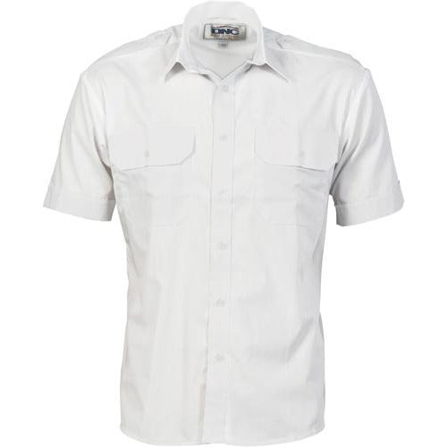 Epaulette Polyester/Cotton Work Shirt - Short Sleeve - 3213