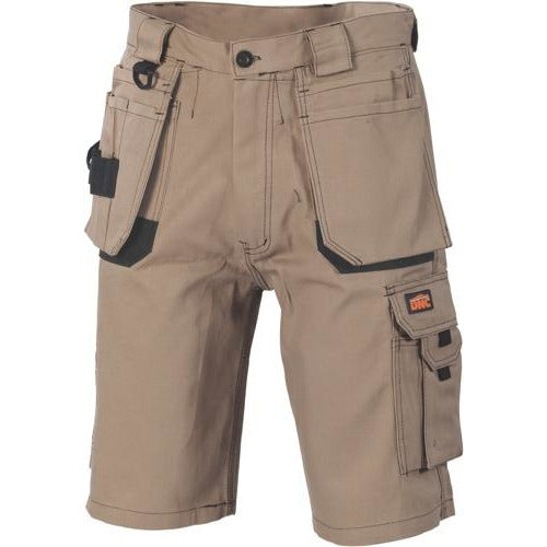 Duratex Cotton Duck Weave Tradies Cargo Shorts - with twin holster tooDNCDuratex Cotton Duck Weave Tradies Cargo Shorts -
