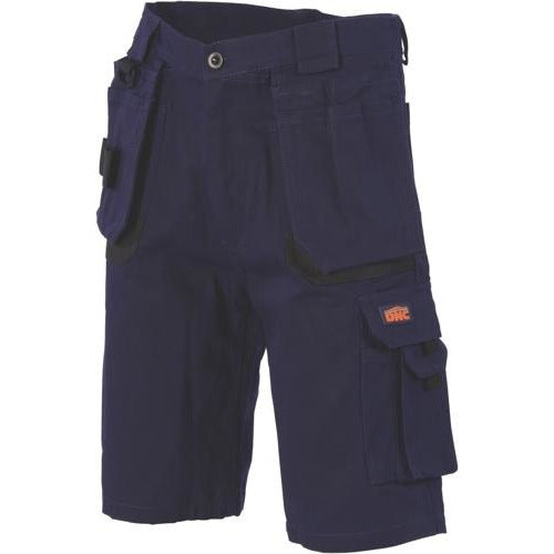 Duratex Cotton Duck Weave Tradies Cargo Shorts - with twin holster tooDNCDuratex Cotton Duck Weave Tradies Cargo Shorts -