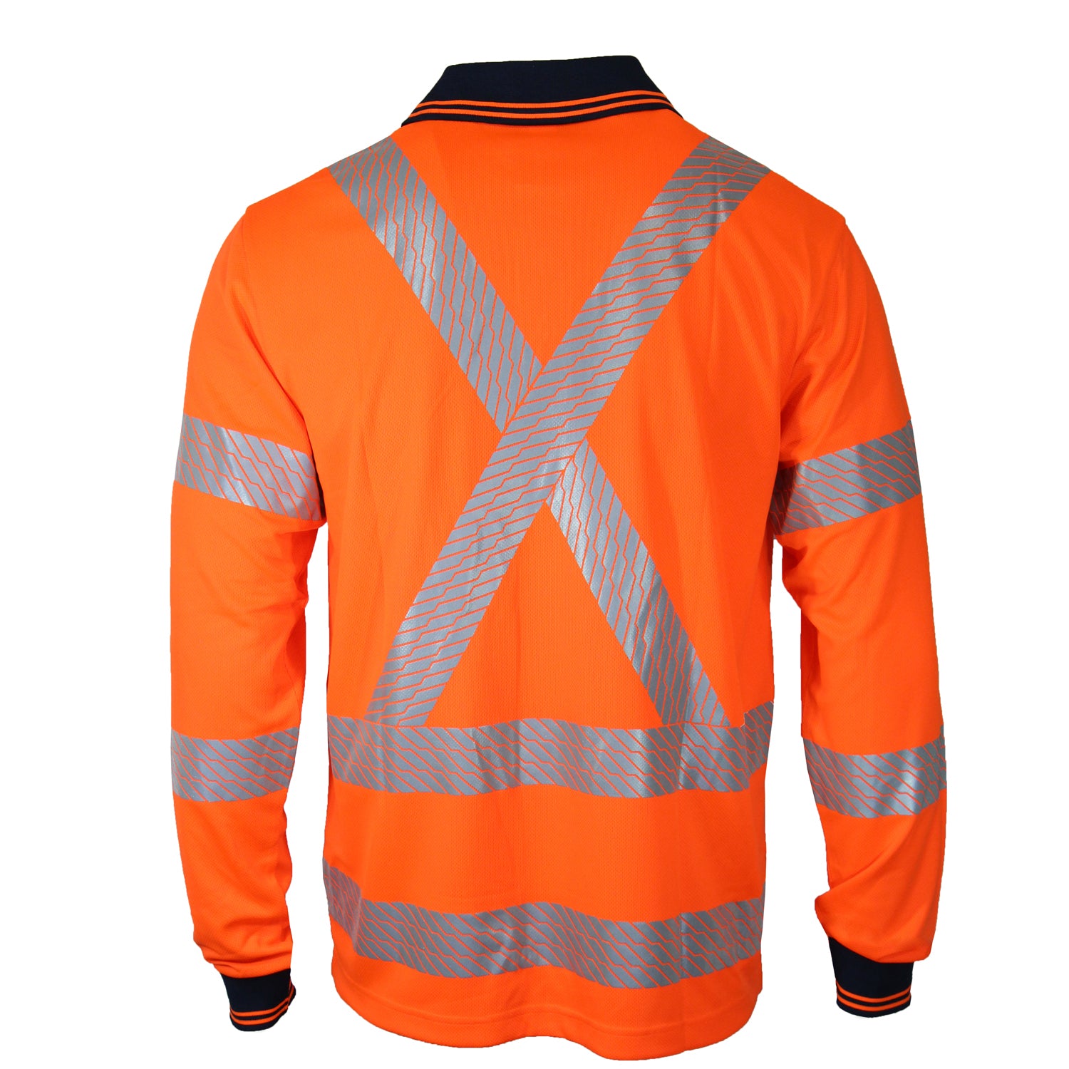 HiVis Segmented Tape X Back Polo Shirt Australia