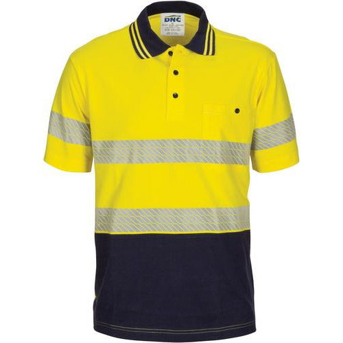 Hi Vis Segmented Tape Cotton Jersey Polo Australia