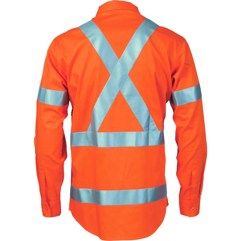 Cotton Drill Shirt X Back with CSR Reflective Tape