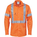 Cotton Drill Shirt X Back with CSR Reflective Tape