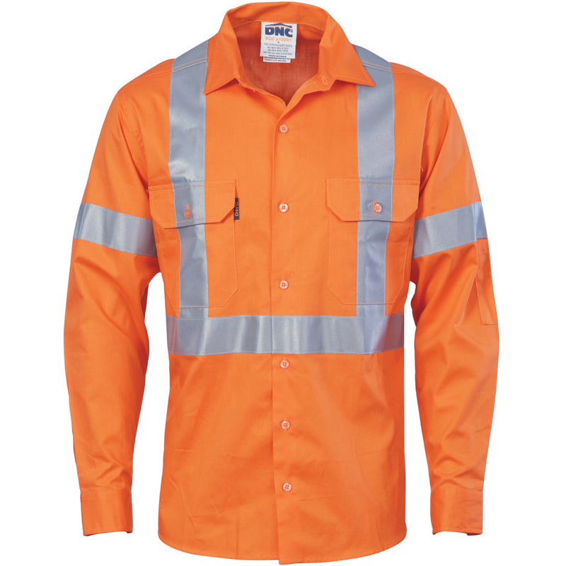 Cotton Drill Shirt X Back with CSR Reflective Tape