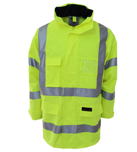 HiVis Breathable Rain Jacket Biomotion tape 3571