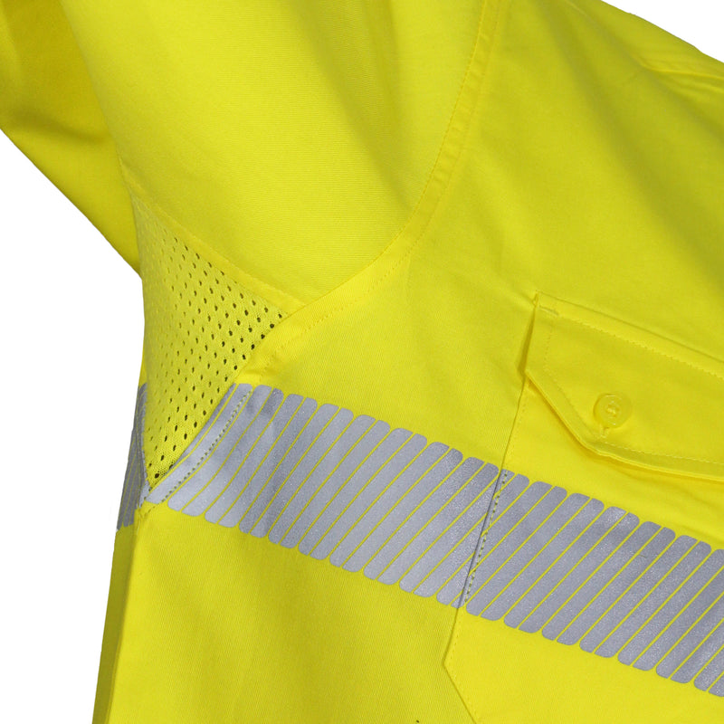 HiVis 2 Tone Segmented Taped Coolight Shirt - 3648