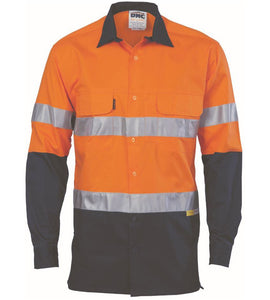 HiVis 3-Way Cool 2Tone Cool-Breeze Taped Cotton Shirt - Long Sleeve 3748