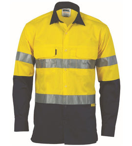 HiVis 3-Way Cool 2Tone Cool-Breeze Taped Cotton Shirt - Long Sleeve 3748
