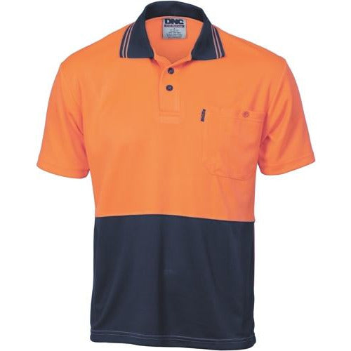 HiVis Two Tone Cool Breathe Polo Shirt - Short Sleeve 3811DNCTone Cool Breathe Polo Shirt - Short Sleeve 3811
