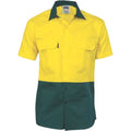 HiVis Two Tone Cotton Drill Shirt - Short Sleeve Australia