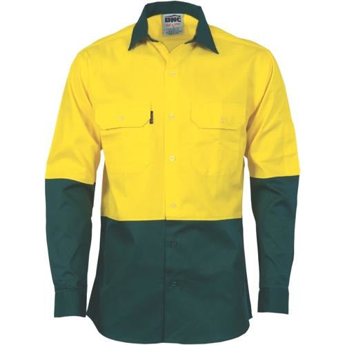HiVis Two Tone Cotton Drill Shirt