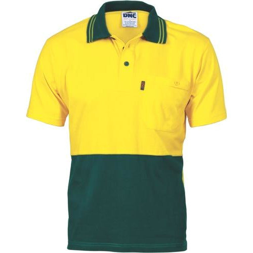 HiVis Cool-Breeze Cotton Jersey Polo Shirt - Short Sleeve 3845DNCHiVis Cool-Breeze Cotton Jersey Polo Shirt - Short Sleeve 3845