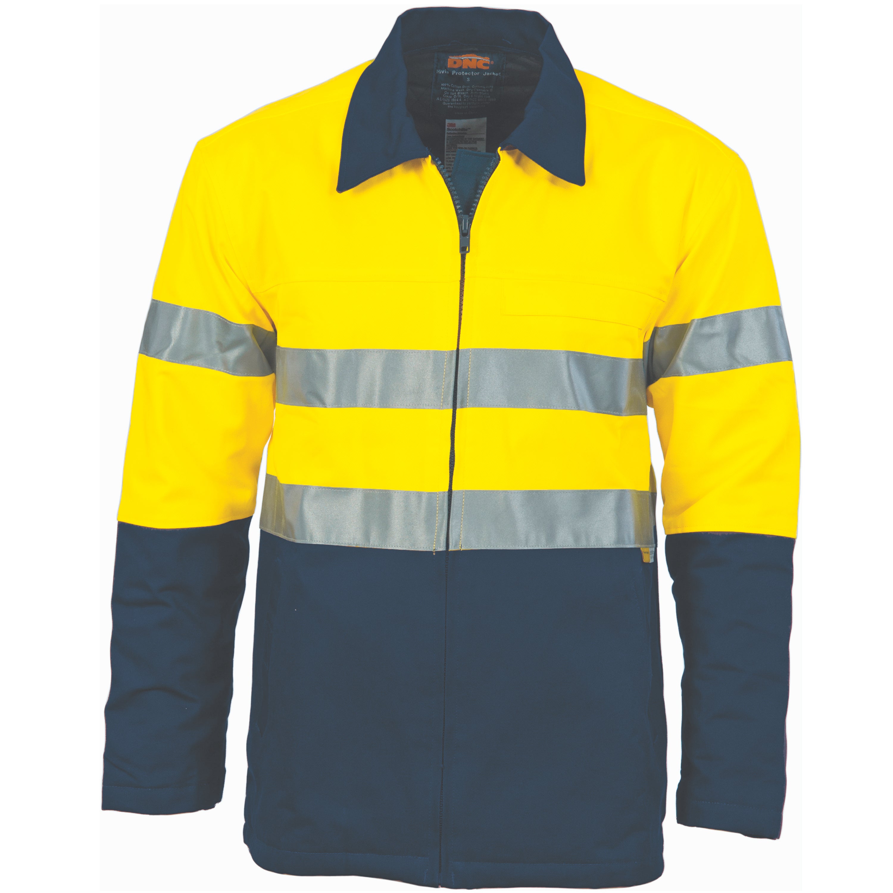 HiVis Two Tone Drill Jacket with 3M R/ Tape 3858DNCTone Drill Jacket
