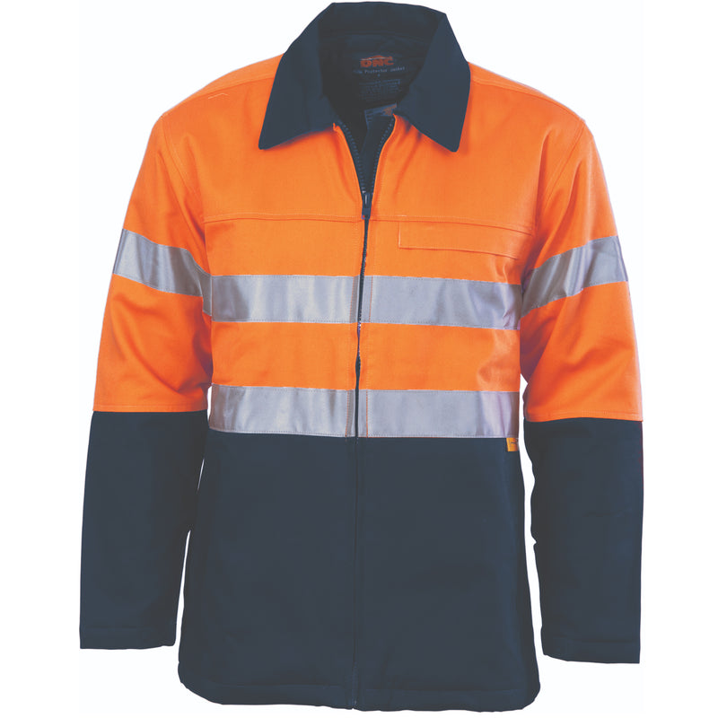 HiVis Two Tone Protect or Drill Jacket with 3M R/ Tape 3858