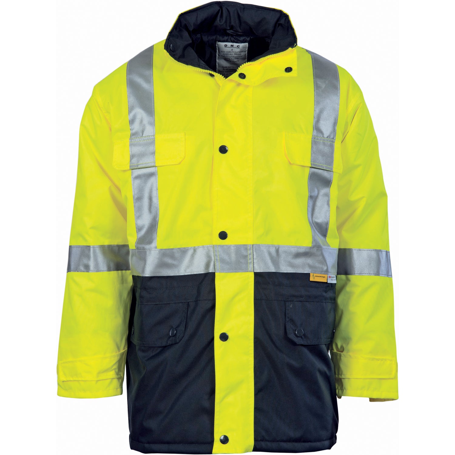 HiVis Two Tone Quilted Jacket with 3M R/Tape - 3863DNCTone Quilted Jacket