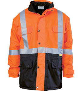 HiVis Two Tone Quilted Wet Weather Jacket with 3M R/Tape - 3863
