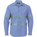 Cotton Chambray Shirt with Generic R/Tape - Long sleeve 3889