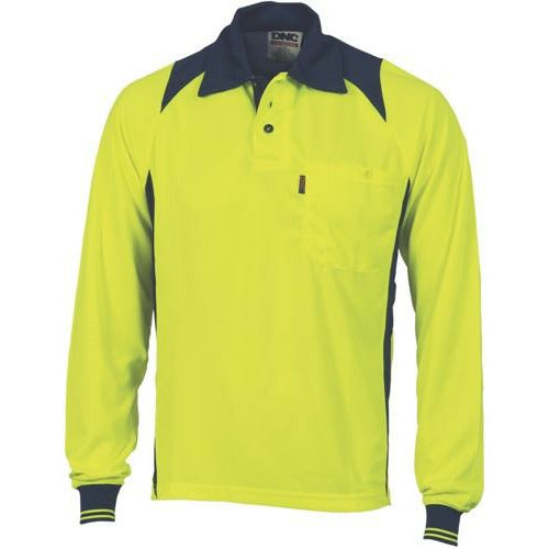 Cool Breathe Action Polo Shirt - Long Sleeve 3894