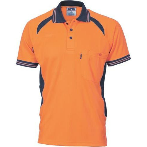 Cool-Breeze Contrast Mesh Polo - short sleeve 3901