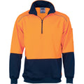 HiVis Two Tone 1/2 Zip Reflective Piping Sweat Shirt 3928DNCHiVis
