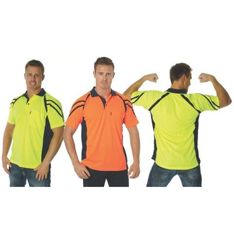 Cool Breathe Stripe Panel Polo Shirt Online Australia