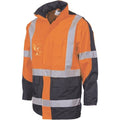 HiVis 2 Tone Cross Back D/N “2 in 1” Contrast Rain Jacket 3993DNC1” Contrast Rain Jacket 3993
